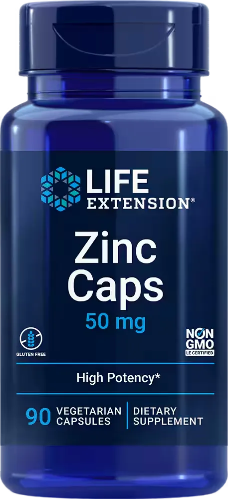 Zinc Caps, 50 mg, 90 vegetarian capsules