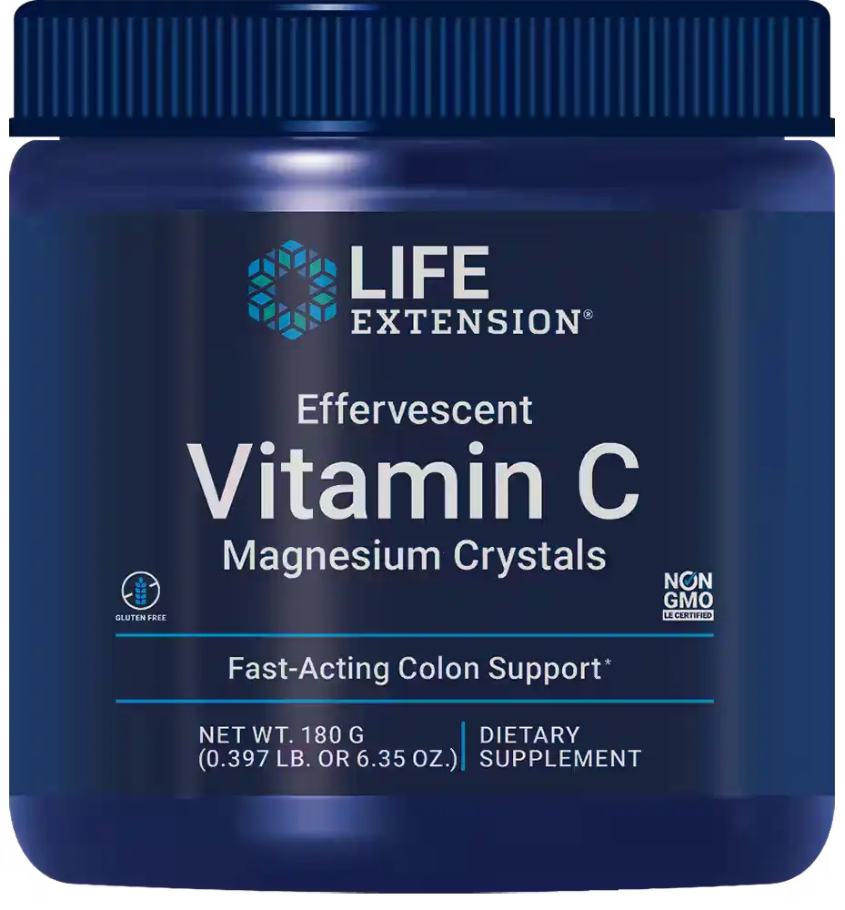 Effervescent Vitamin C Magnesium Crystals, 180 grams