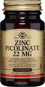 Zinc Picolinate, 22 mg, 100 tablets