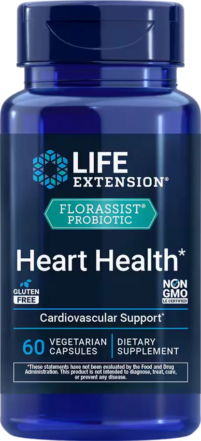 FLORASSIST® Probiotic Heart Health, 60 vegetarian capsules