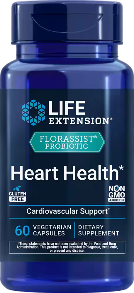 FLORASSIST® Probiotic Heart Health, 60 vegetarian capsules