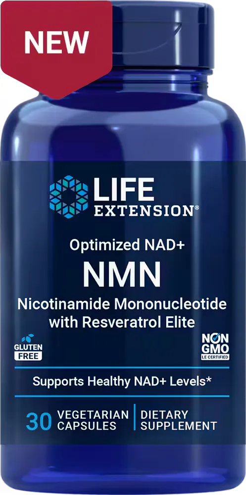 NMN Nicotinamide Mononucleotide with Resveratrol Elite™, 30 vegetarian capsules