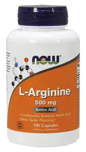 L-Arginine, 500 mg, 100 capsules