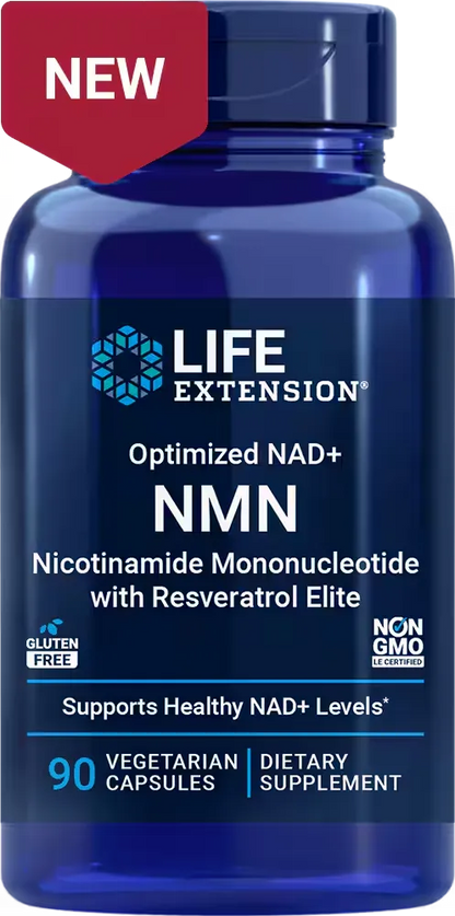 NMN Nicotinamide Mononucleotide with Resveratrol Elite™, 30 vegetarian capsules