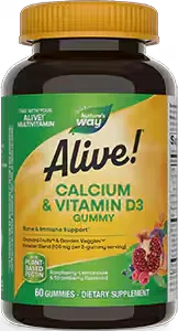 Alive® Calcium + D3, 60 gummies
