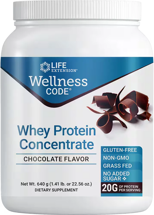 Wellness Code® Whey Protein Concentrate (Chocolate), 640 grams