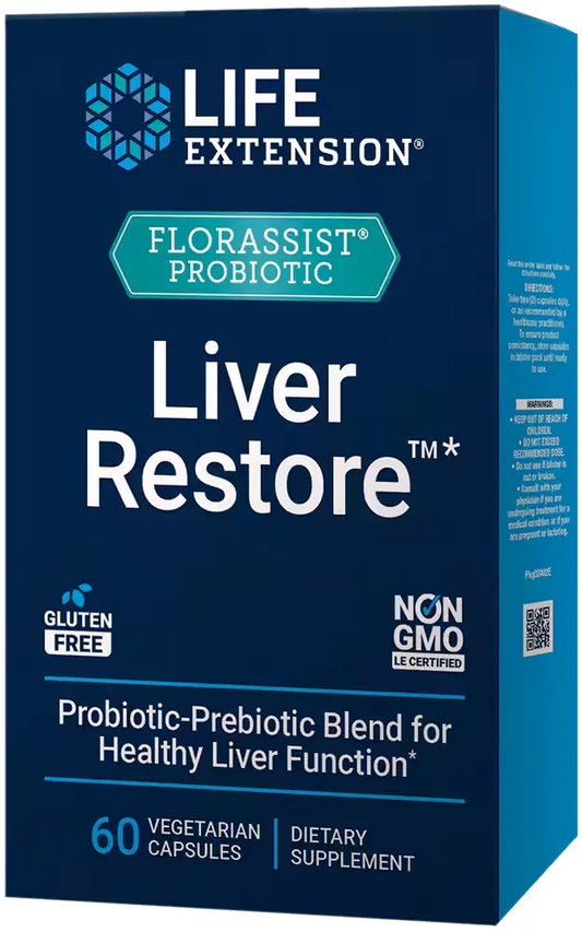 FLORASSIST® Prebiotic and Probiotic Liver Restore™, 60 vegetarian capsules