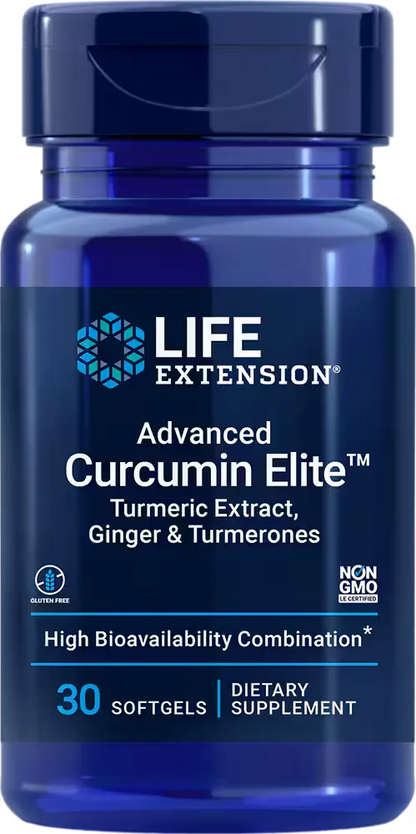 Advanced Curcumin Elite™ Turmeric Extract, Ginger &amp; Turmerones, 30 softgels