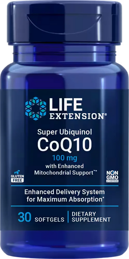 Super Ubiquinol CoQ10 with Enhanced Mitochondrial Support™, 50 mg, 100 softgels