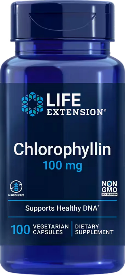 Chlorophyllin, 100 mg, 100 vegetarian capsules