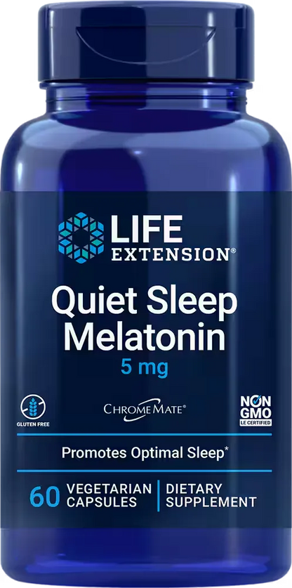 Quiet Sleep Melatonin, 5 mg, 60 vegetarian capsules