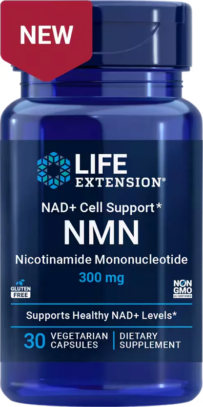 NMN Nicotinamide Mononucleotide, 300 mg, 30 vegetarian capsules