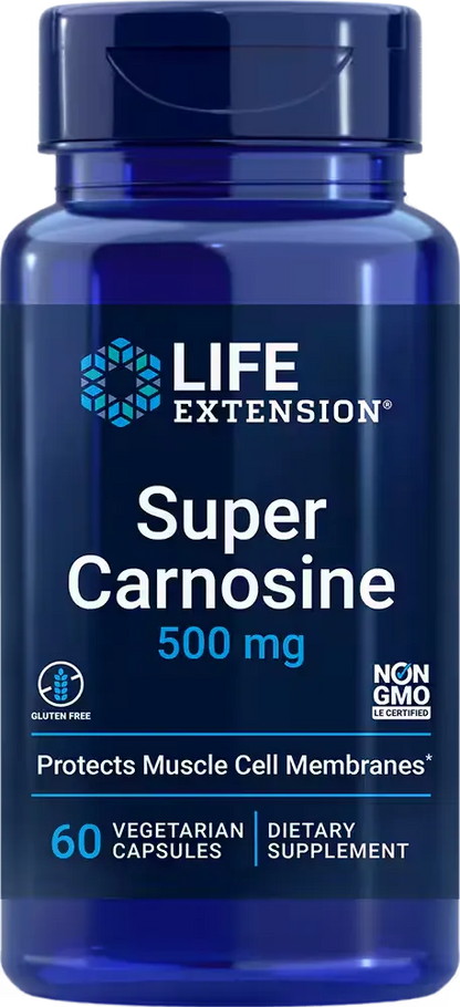 Super Carnosine, 500 mg, 60 vegetarian capsules