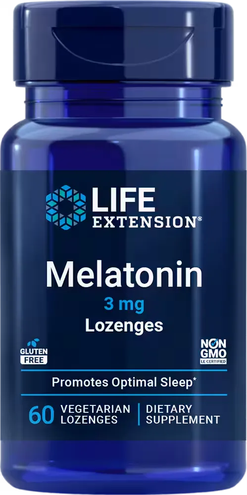 Melatonin, 3 mg, 60 vegetarian lozenges