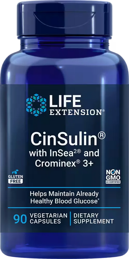 CinSulin® with InSea2® and Crominex® 3+, 90 vegetarian capsules