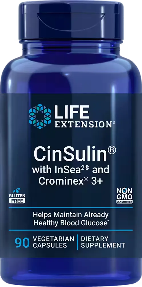 CinSulin® with InSea2® and Crominex® 3+, 90 vegetarian capsules