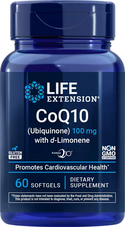 CoQ10 (Ubiquinone) with d-Limonene, 100 mg, 60 softgels