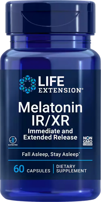 Melatonin IR/XR, 60 capsules