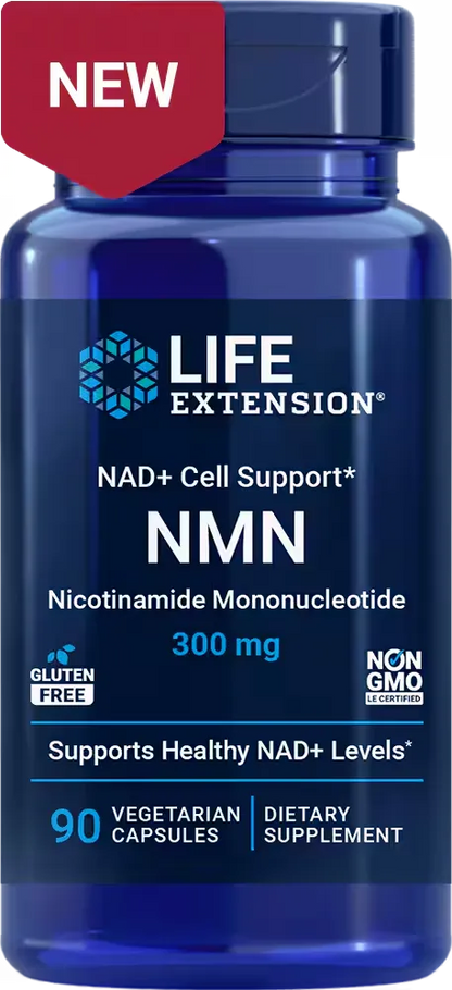 NMN Nicotinamide Mononucleotide, 300 mg, 90 vegetarian capsules