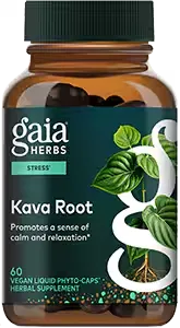 Kava Root, 60 liquid vegan capsules