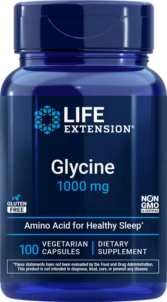 Glycine, 1000 mg, 100 vegetarian capsules
