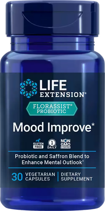 FLORASSIST® Probiotic Mood Improve, 30 vegetarian capsules