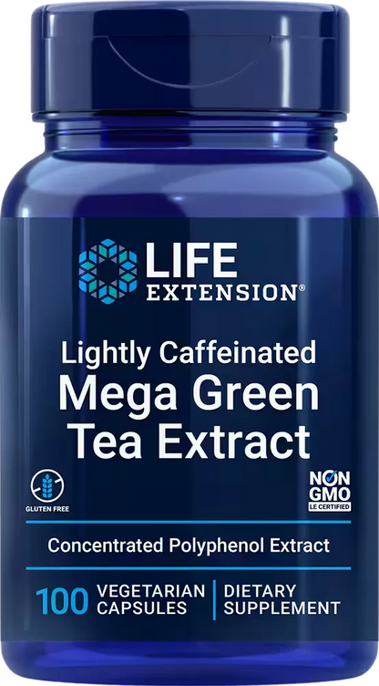 Decaffeinated Mega Green Tea Extract, 100 vegetarian capsules