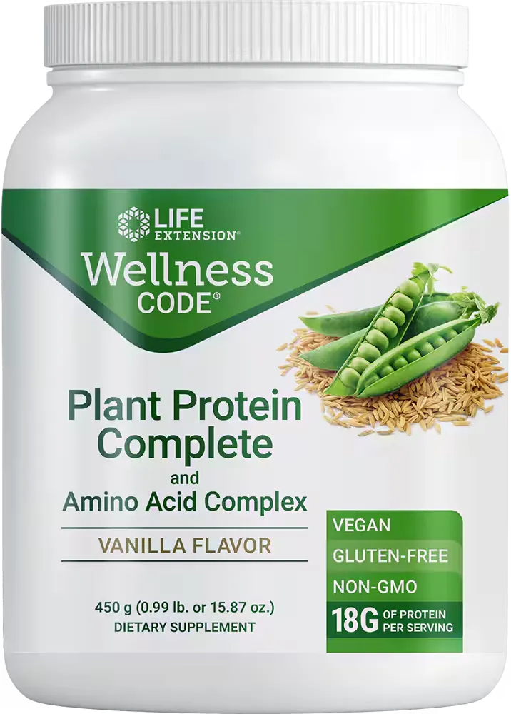 Wellness Code® Plant Protein Complete &amp; Amino Acid Complex (Vanilla), 450 grams