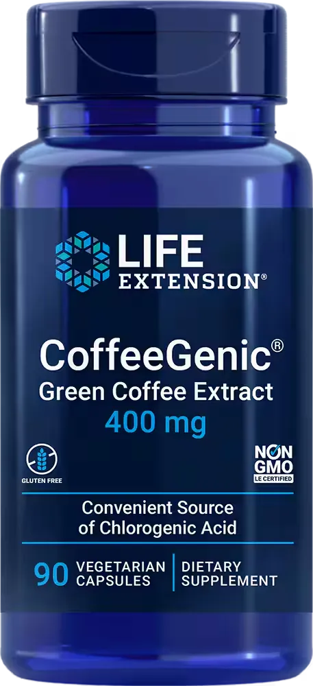 CoffeeGenic® Green Coffee Extract, 400 mg, 90 vegetarian capsules