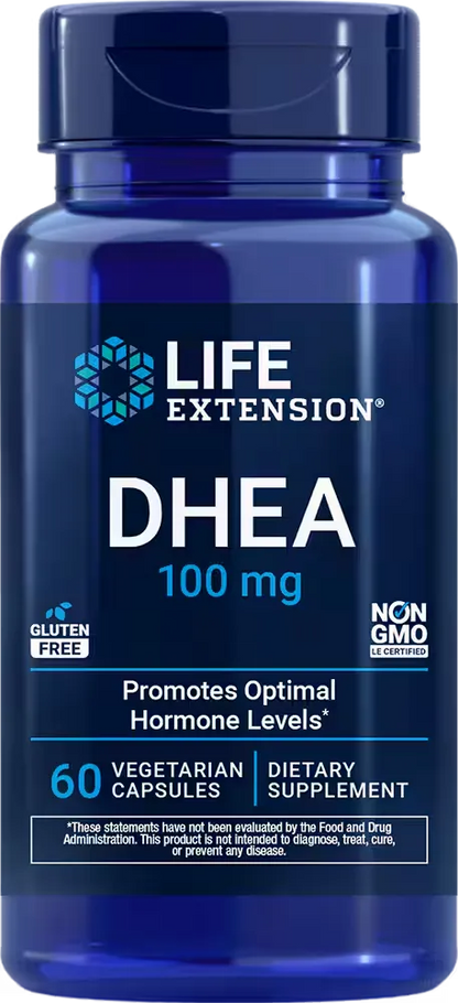 DHEA, 100 mg, 60 vegetarian capsules