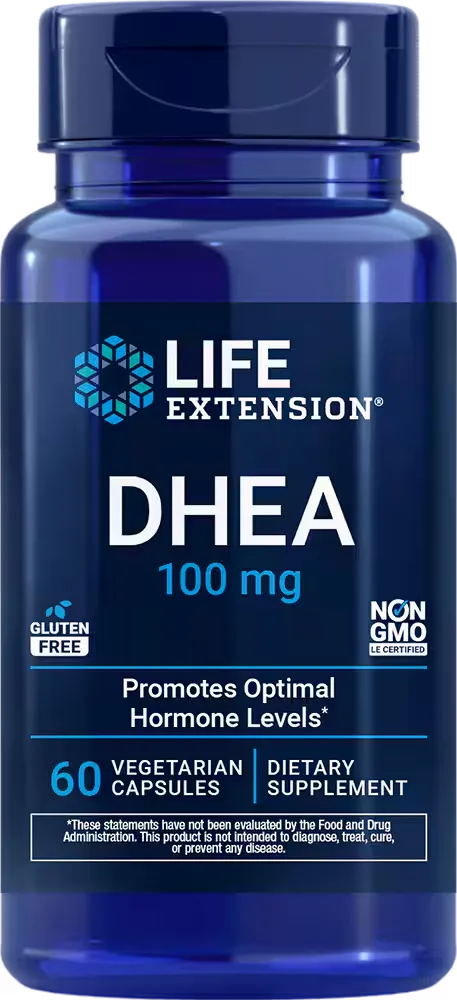 DHEA, 100 mg, 60 vegetarian capsules