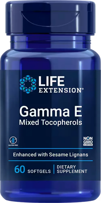 Gamma E Mixed Tocopherols, 60 softgels