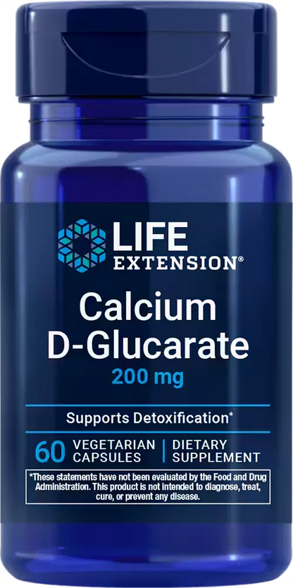Calcium D-Glucarate, 200 mg, 60 vegetarian capsules