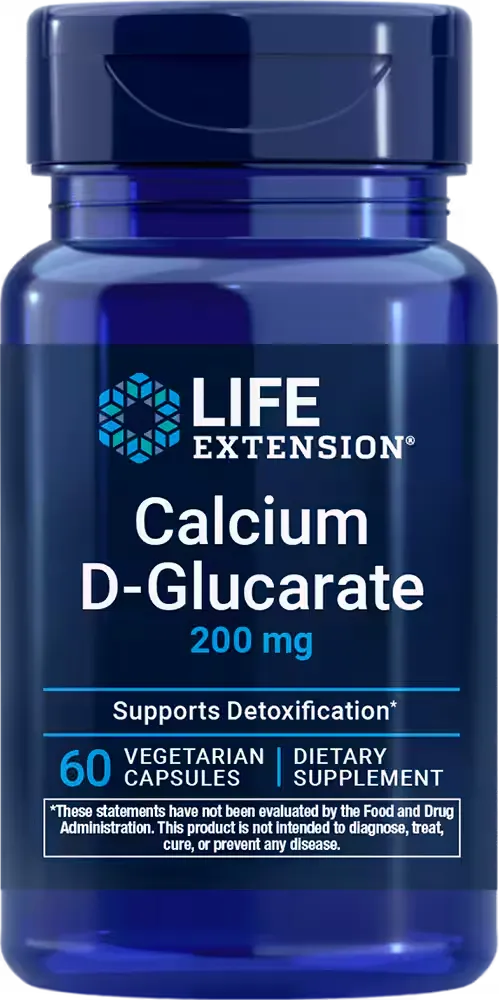 Calcium D-Glucarate, 200 mg, 60 vegetarian capsules