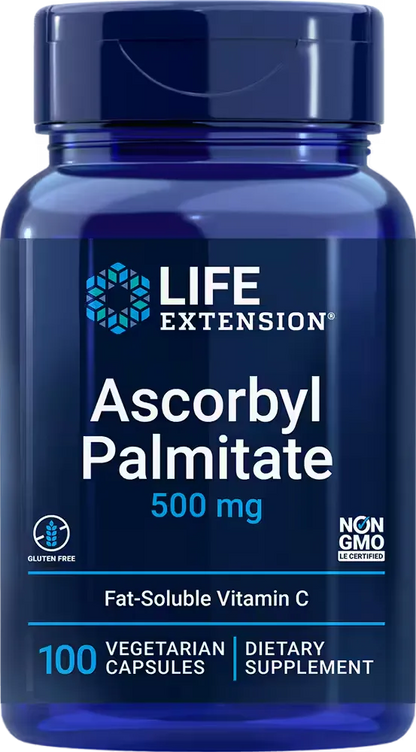 Ascorbyl Palmitate, 500 mg, 100 vegetarian capsules