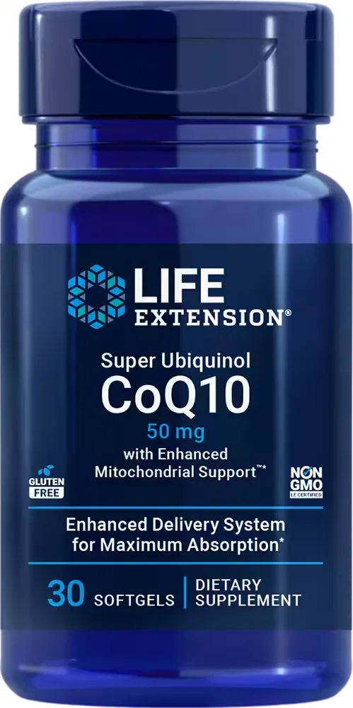 Super Ubiquinol CoQ10 with Enhanced Mitochondrial Support™, 50 mg, 100 softgels